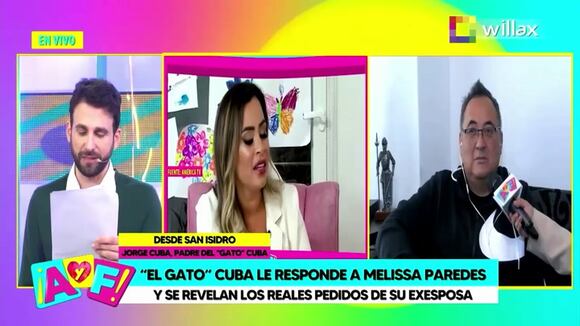 CORREO | Jorge Cuba arremete contra Melissa Paredes