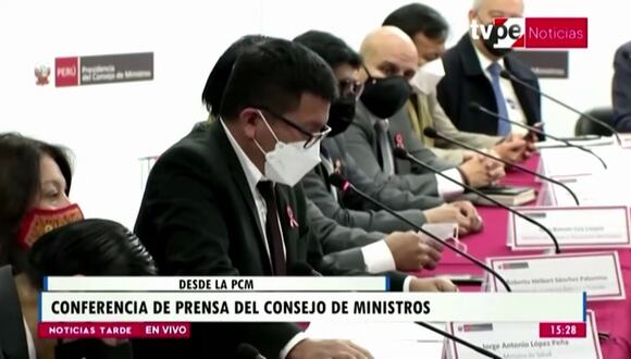 Declaraciones ministro López Peña