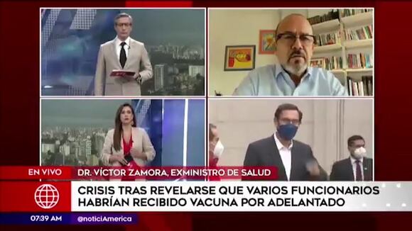 Víctor Zamora sobre funcionarios que se vacunaron antes: “Son inaceptables los argumentos que se utilizan”