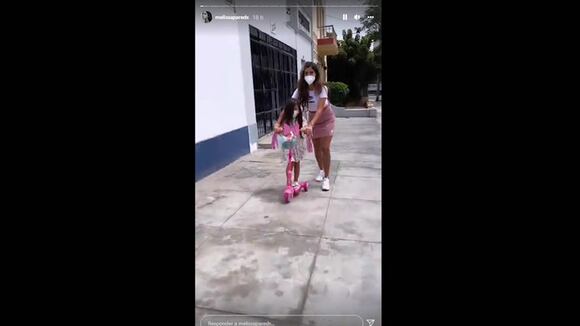 Hija de Melissa Paredes saluda a Anthony Aranda