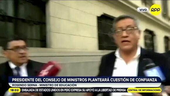 Declaraciones de los ministros Rosendo Serna y Richard Tineo