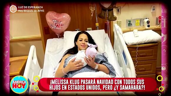 Melissa Klug pasaría Navidad con sus hijos en Estados Unidos