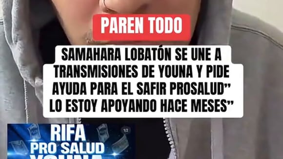 CORREO | Samahara Lobatón se unió a live de Youna para ayudarlo en su rifa pro salud