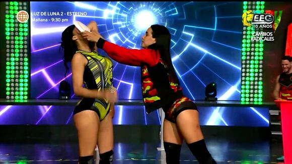 Michelle Soifer casi golpea a Rosángela tras recibir tortazo en ‘Esto es guerra’