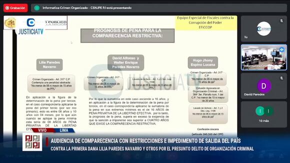 Justicia TV: Audiencia de Lilia Paredes