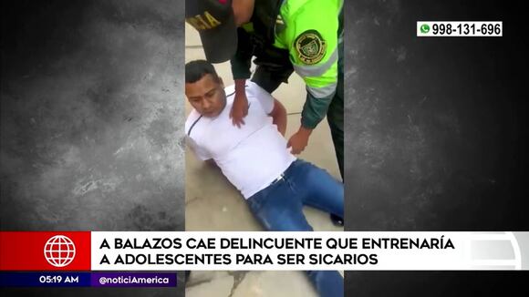 Callao: Cayó delincuente que entrenaría a adolescentes para ser sicarios