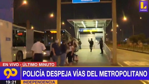 Situación de estación Izaguirre del Metropolitano