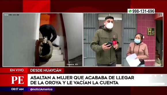 Huaycán: Asalta a mujer y le vacían la cuenta