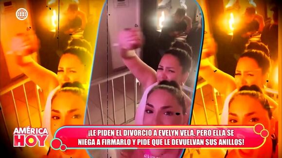 Evelyn Vela se niega a firmar divorcio