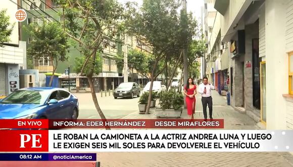 Miraflores: El robo de la camioneta de Andrea Luna