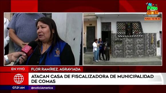 Atacan casa de fiscalizadora de Comas