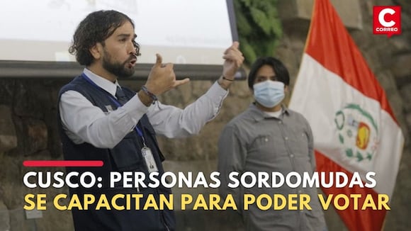 Personas sordomudas se capacitan para poder votar en Cusco | CORREO