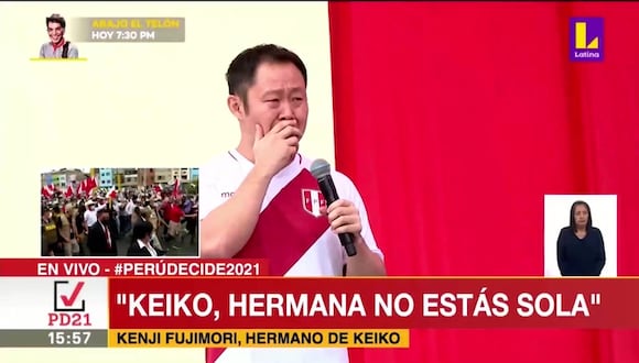 CORREO -Kenji Fujimori asiste a debate en Santa Mónica y llora al abrazar a keiko: Mi hermana no está sola