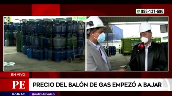 Presidente de SPGL confirma rebaja de precio del balón de gas