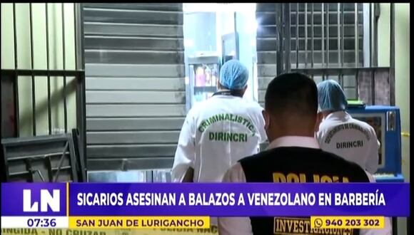 Asesinato en barbería de San Juan de Lurigancho