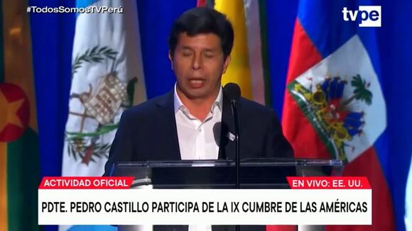 Discurso de Pedro Castillo en Cumbre de las Américas