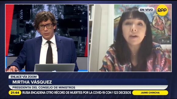 Declaraciones de Mirtha Vásquez