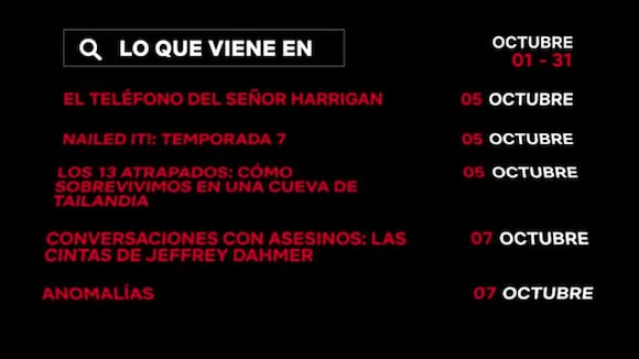 Netflix: Conoce los estrenos de octubre 2022