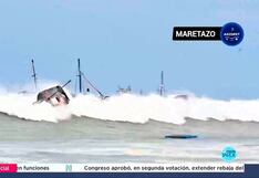 Oleajes anómalos arrastran embarcaciones en Piura y Tumbes (VIDEO)