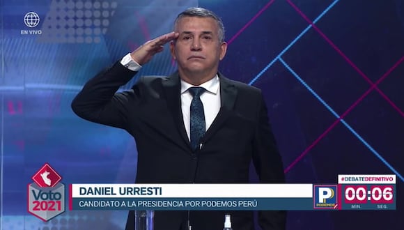 CORREO - Daniel Urresti pidió un minuto de silencio durante debate presidencial
