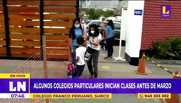 Colegios particulares iniciarán clases