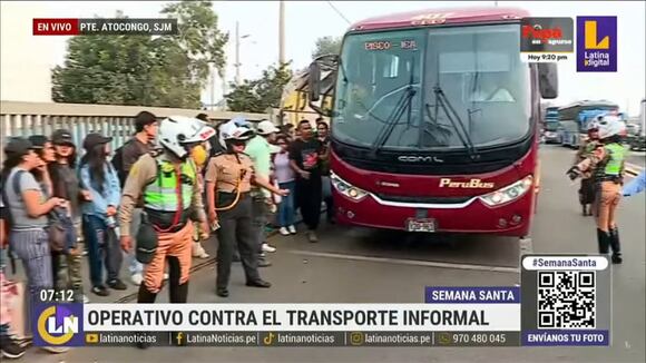 SJM: caos y descontrol en paradero Atocongo por Semana Santa
