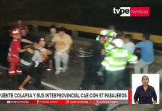 Caída de puente Chancay: En medio de desesperación sobrevivientes se enfrentan a rescatistas (VIDEO)