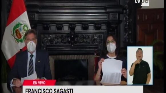 Francisco Sagasti reveló lista de personas vacunadas