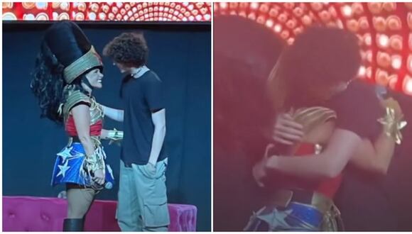 CORREO - Johanna San Miguel emocionada por la presencia de su hijo en show