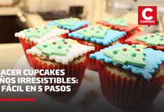 Cómo hacer cupcakes navideños irresistibles: receta fácil en 5 pasos (VIDEO)