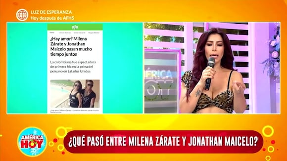 Milena Zárate habla de Jonathan Maicelo
