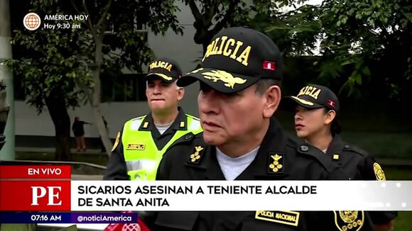 Comandante PNP se pronuncia sobre asesinato de Santa Anita