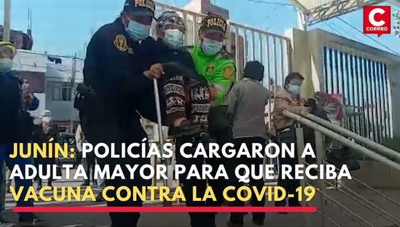 Policías Cargaron A Adulta Mayor Para Que Reciba Vacuna Contra La Covid-19 Hd