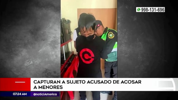 Capturan a sujeto acusado de acosar a menores