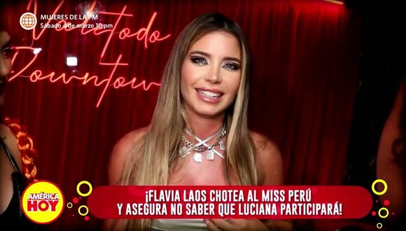 Flavia Laos no piensa participar en el Miss Perú