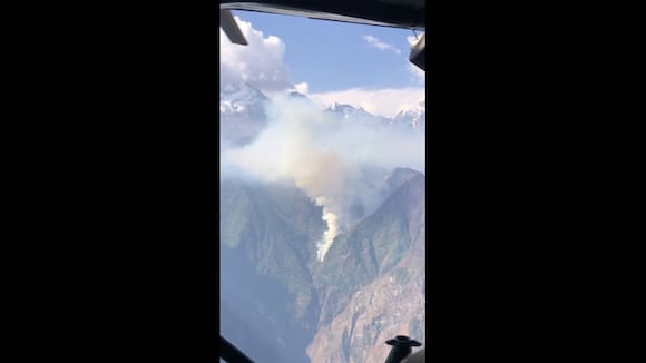 Incendio en Choquequirao ya va a cumplir un mes y solicitan ataque aéreo y declaratoria de emergencia