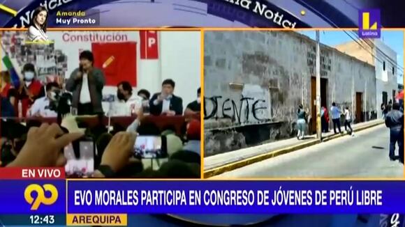 Evo Morales en Arequipa