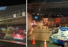 Rímac: Parte de estructura metálica del puente Ricardo Palma se desploma y genera caos vehicular