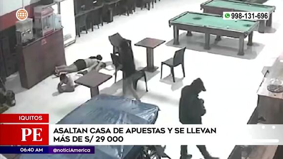 Roban en casa de apuestas en Iquitos