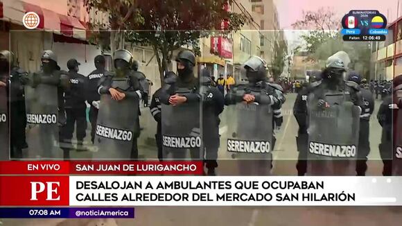 San Juan Lurigancho: desalojo de ambulantes