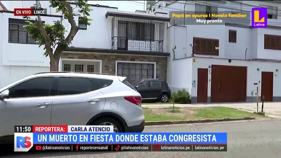 Lince: un muerto en fiesta que asistió congresista