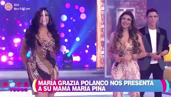María Grazia Polanco presentó a su mamá
