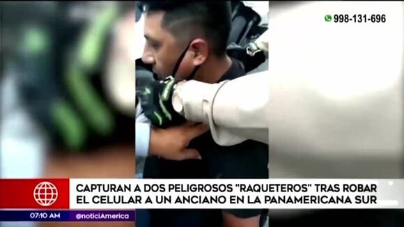 Delincuente roba a anciano - América Televisión - CORREO