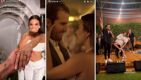 Alessandra Fuller y Francesco Balbi realizaron gran fiesta para celebrar su compromiso