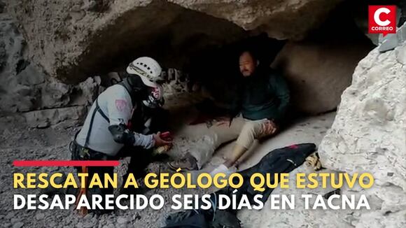 Policías y bomberos rescatan a geólogo que estuvo desaparecido seis días en Tacna | CORREO