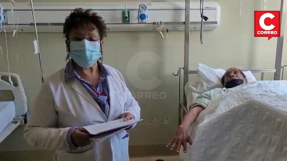 Anciano vive en el hospital de Huancayo porque su familia lo abandonó