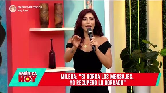 Milena Zárate brinda tip para descubrir mensajes borrados