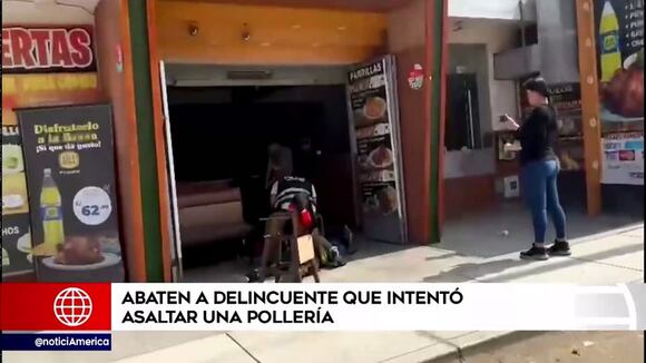 Abaten a delincuente que intentó asaltar una pollería