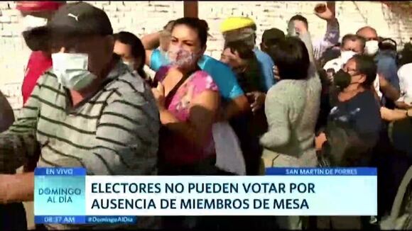 Aglomeración en San Martín de Porres