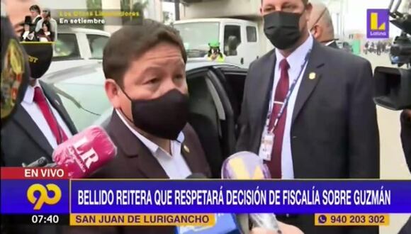 Bellido brinda comentario polémico ante periodista